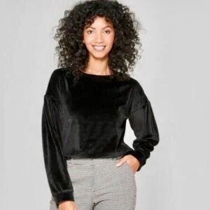 A New Day Velour Crewneck Sweater